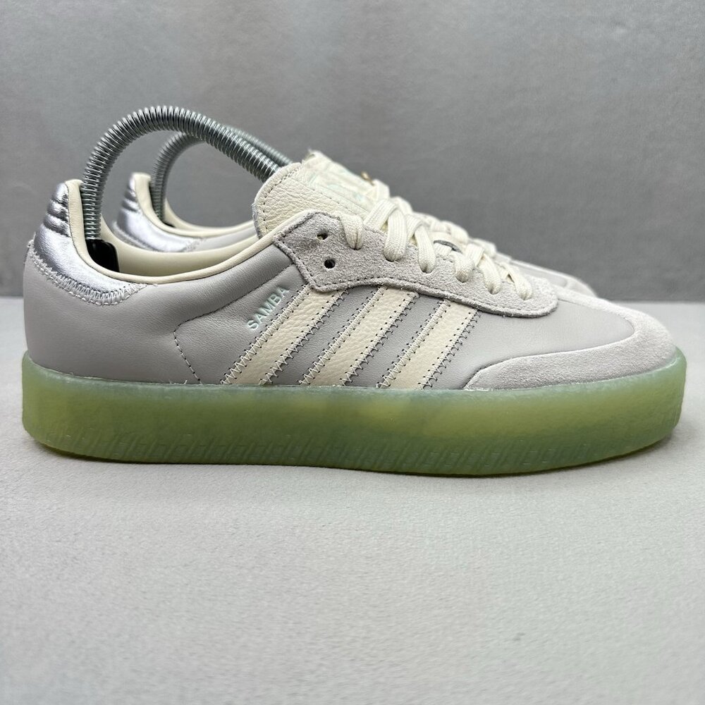 adidas Samba Sambae Womens Size 7.5 Shoes Grey / Clear Mint Casual Sneakers NEW